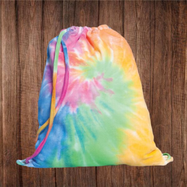 TD991 Tie-Dyed Drawstring Backpack Thumbnail